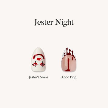 Jester Night Press On Nails