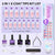French X-Coat Tips® Kit - Pink Long Square 300 pcs - 15 sizes
