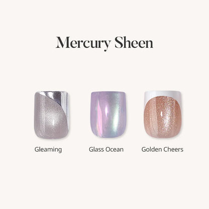 Mercury Sheen Press On Nails