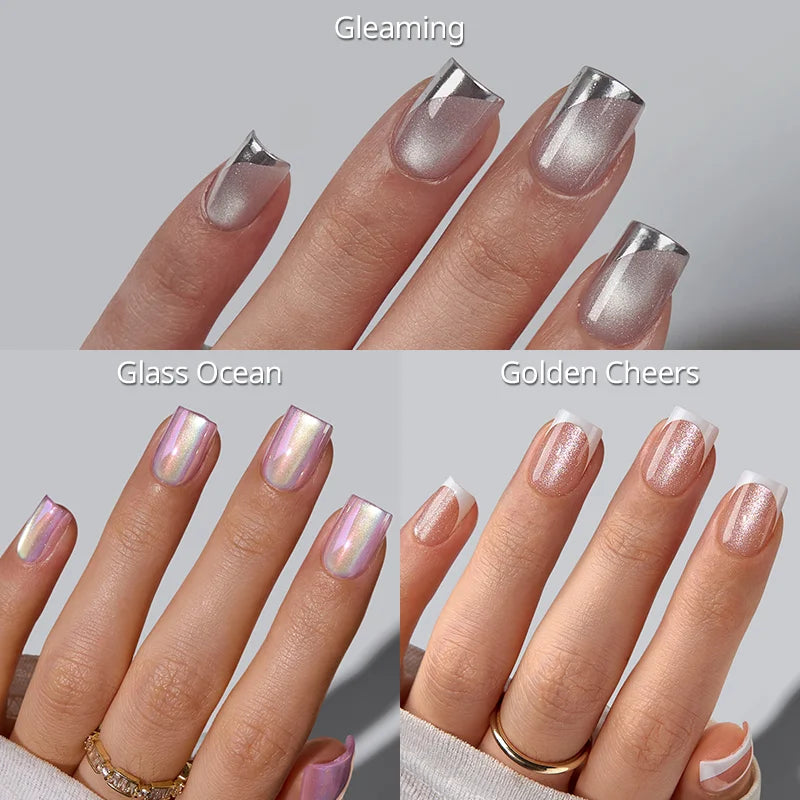Mercury Sheen Press On Nails
