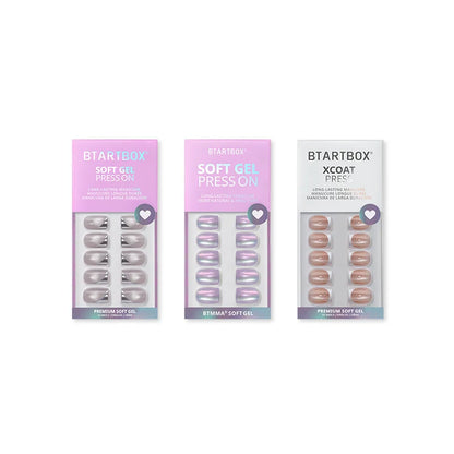 Mercury Sheen Press On Nails