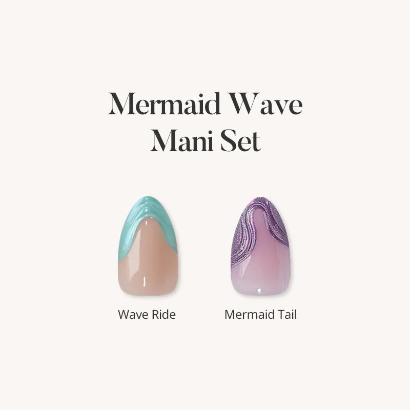 Unghie finte adesive Mermaid Wave