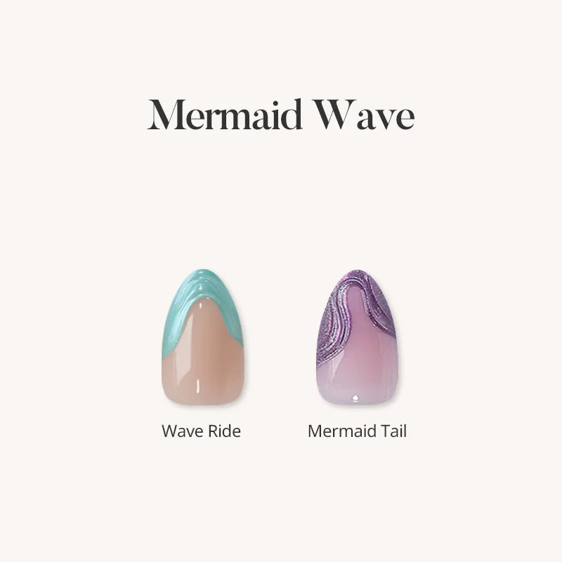 Uñas postizas Mermaid Wave