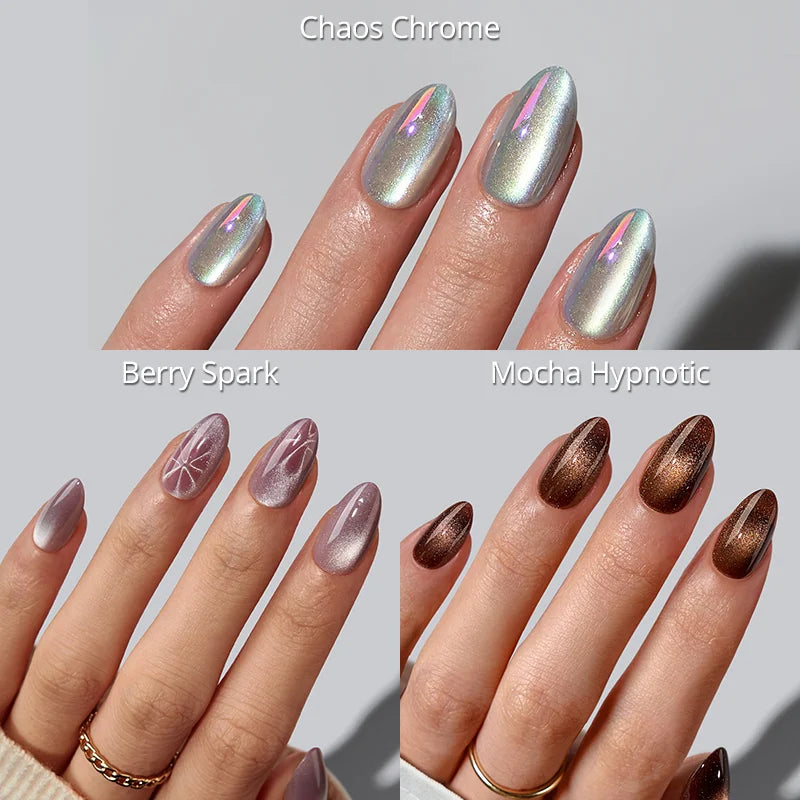 Metallic Haze Press On Nails