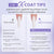 Natural X-Coat Tips® - Milky White Long Coffin 150 pcs - 15 sizes