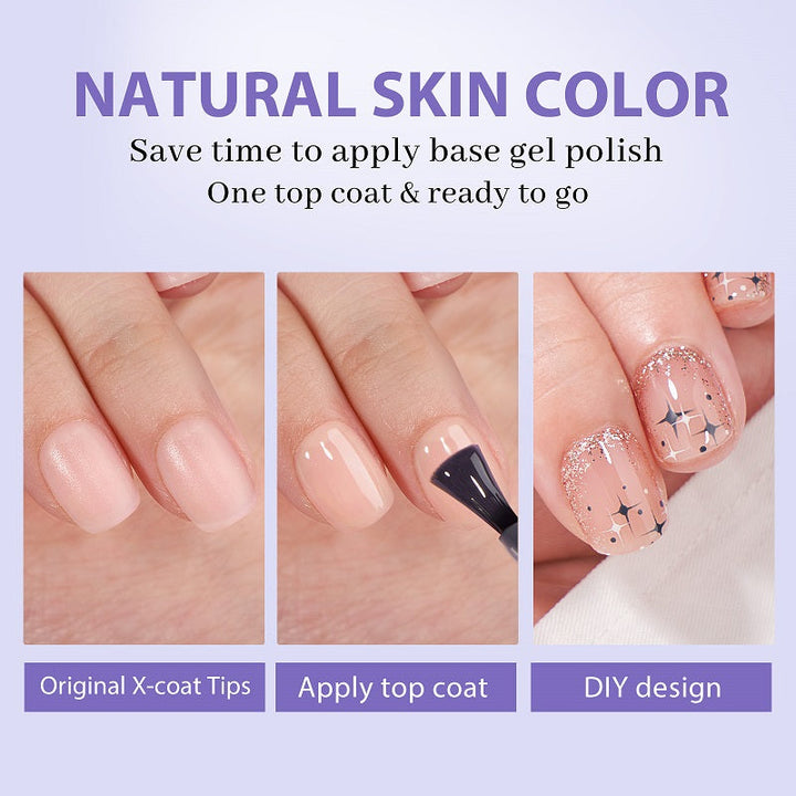 X-Coat Tips®Natural - Mix Colored Square