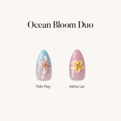 Ocean Bloom Duo Press On Nails