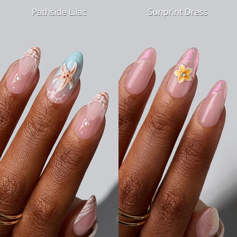 Ocean Bloom Duo Press On Nails