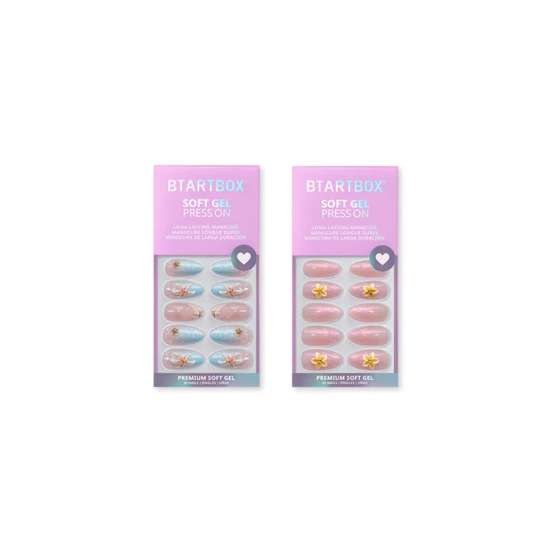 Ocean Bloom Duo Press On Nails