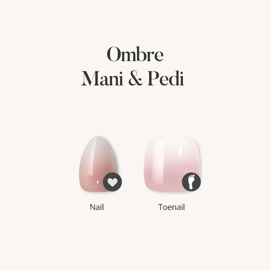 Ombre Mani & Pedi Press On Nails