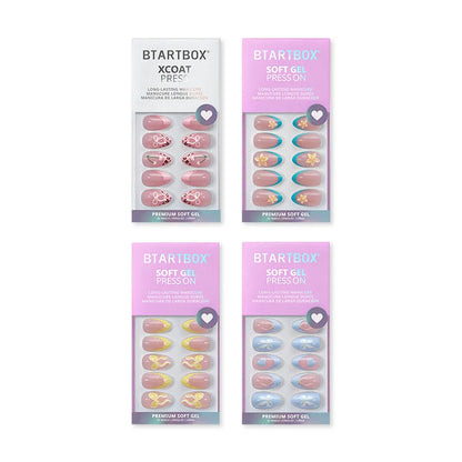 Pastel Floral Bloom Press On Nails