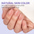 Natural X-Coat Tips® - Peach Extra Short Almond 160 pcs - 16 sizes