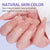 Natural X-Coat Tips® - Peach Long Square 150 pcs - 15 sizes