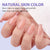 Natural X-Coat Tips® - Peach Short Coffin 150 pcs - 15 sizes