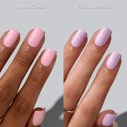 Pink Lavender Hue Press On Nails
