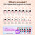 French X-Coat Tips® - Pink Short Coffin Black Tips 160pcs - 16 sizes