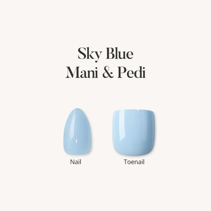 Himmelblau Maniküre & Pediküre Press-On-Nägel