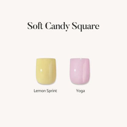 Soft Candy Square Press On Nails
