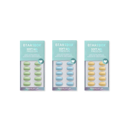 Soft Macaron Oval Press On Nails