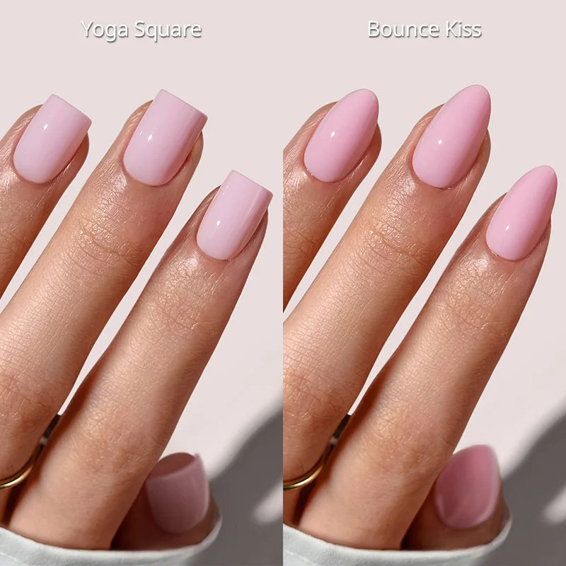 Uñas postizas dúo en rosa suave
