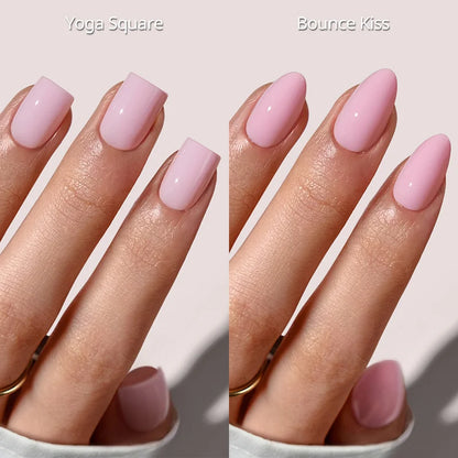 Uñas postizas dúo en rosa suave