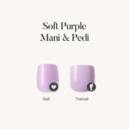 Soft Purple Mani & Pedi Press On Nails