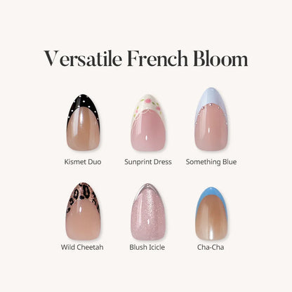 Versatile French Bloom Press On Nails