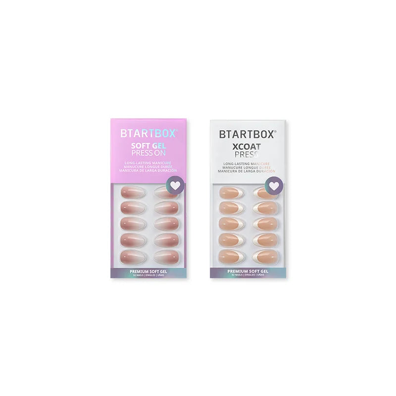 Sheer Almond Set Press On Nails