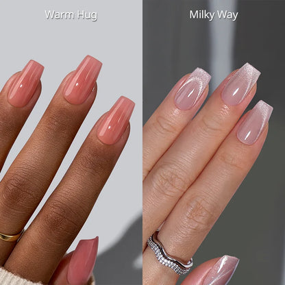 Warm Nude Coffin Press On Nails