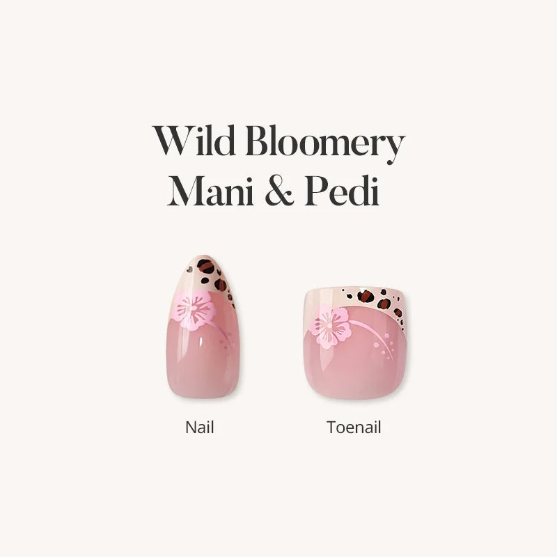 Unghie Finte Wild Bloomery Mani & Pedi Press On