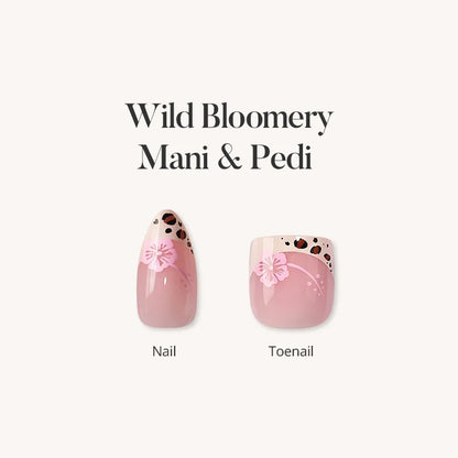 Unghie Finte Wild Bloomery Mani & Pedi Press On