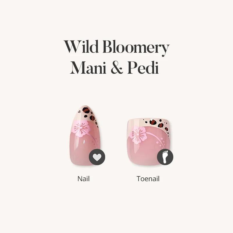 Wild Bloomery Mani & Pedi Press On Nails
