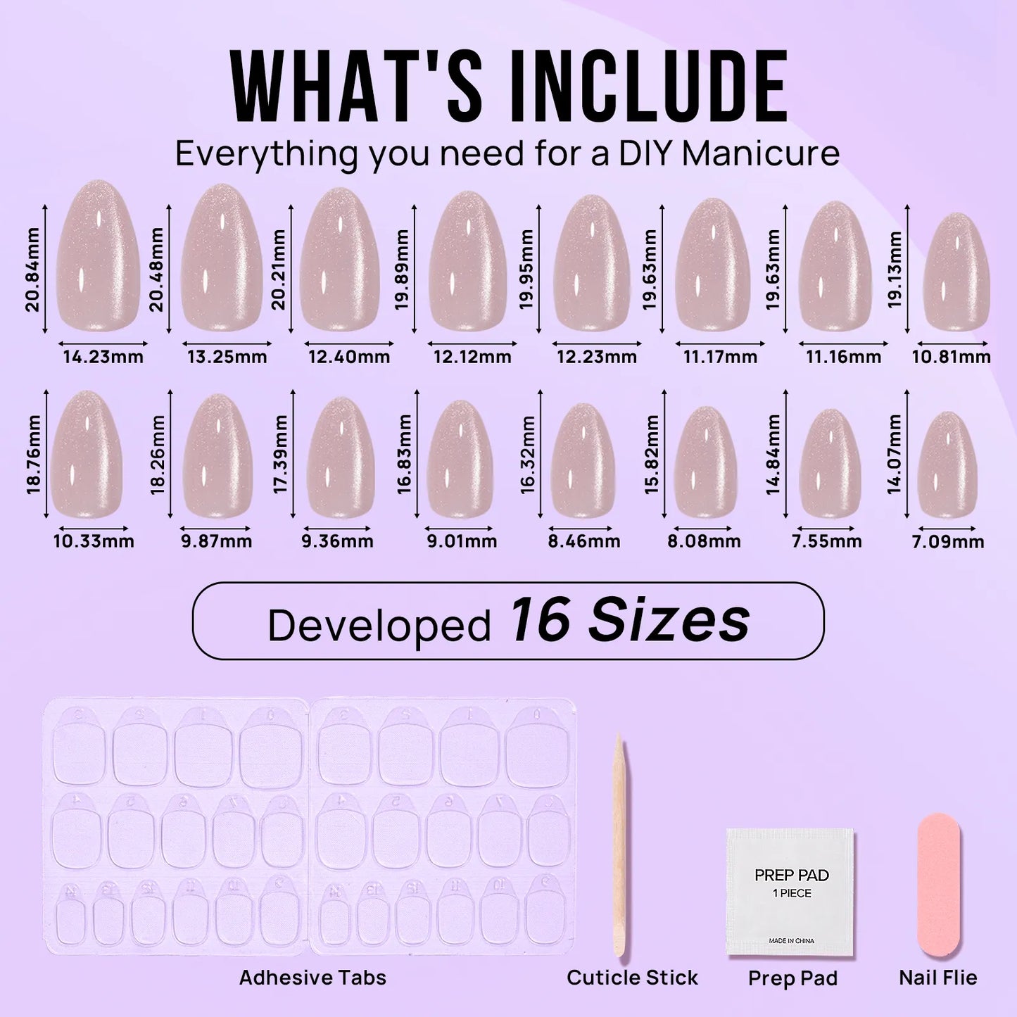 Aurora Cat Eye Almond Nails - Soft Gel Press On