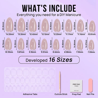 Aurora Cat Eye Almond Nails - Soft Gel Press On