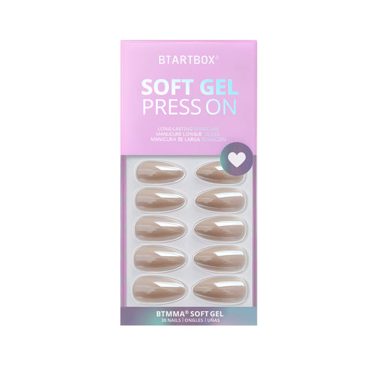 Nuts Glazed Donut Almond Nails - Soft Gel Press On