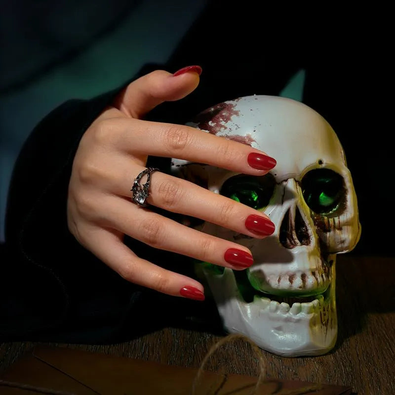 Cardinal Red Oval Nails - Press On Nails