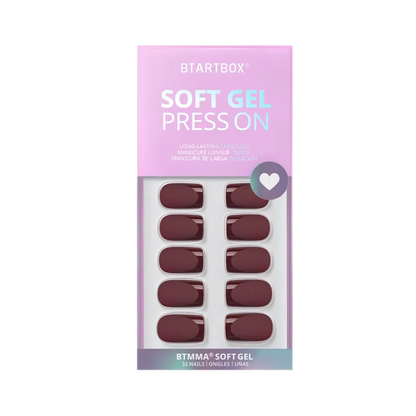 Gemütliche Kakao-Quadratnägel - Press On Nails