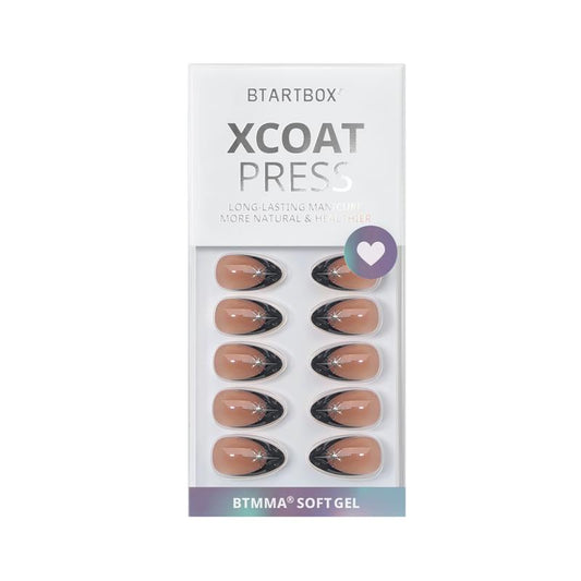 Midnight Spark Almond Nails - XCOATPRESS