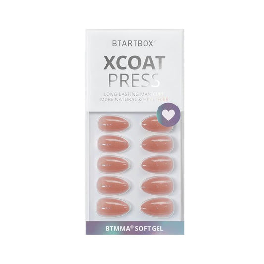 Citrine Glow Almond Nails - XCOATPRESS