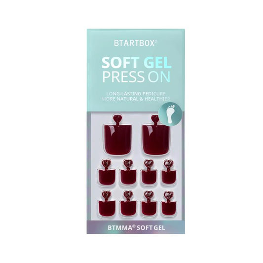 So Hot Square - Press On Toe Nail