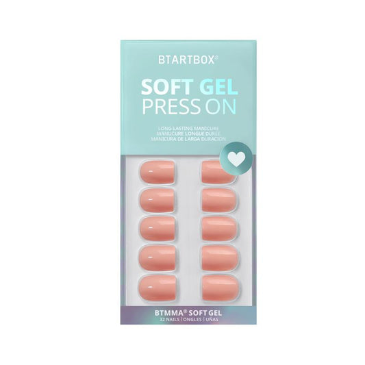 Sunset Skip Square Nails - Soft Gel Press On