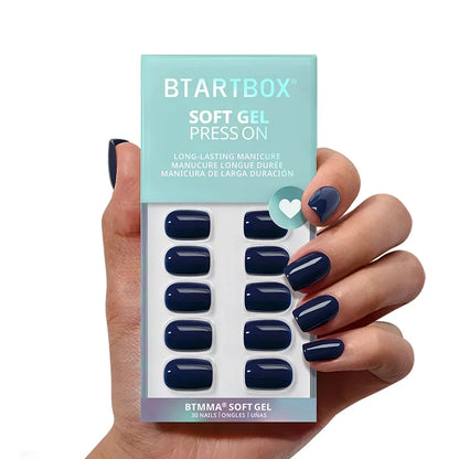 Haunted Sapphire Square Nails - Soft Gel Press On