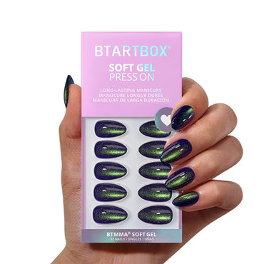 Witch's Emerald Almond Nails - Soft Gel Press On