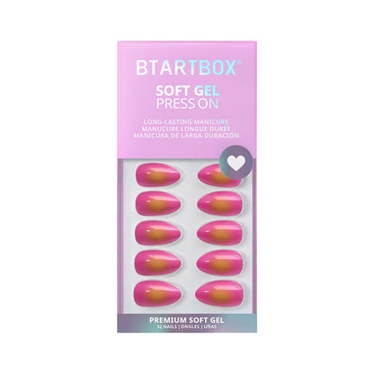 Sunset Pop Almond Nails - Soft Gel Press On