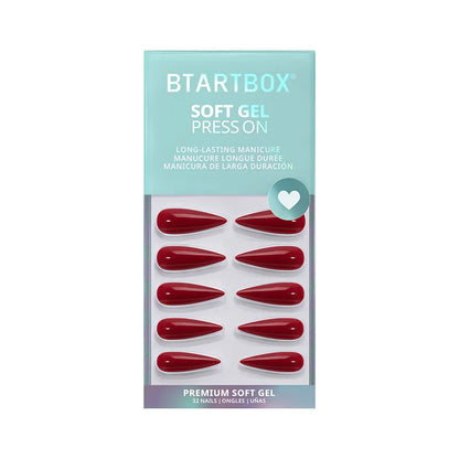 Red Allure Long Stiletto Nails