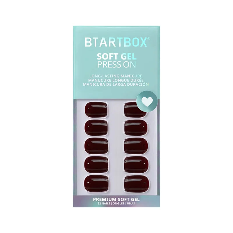 Cocoa Noir Extra Short Squoval Nails