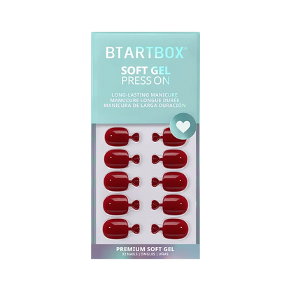 Red Classic XXS Squoval Nails