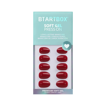 Red Obsession Extra Short Oval Nails 