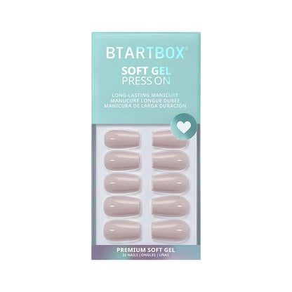 Taro Silk Short Coffin Nails 