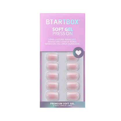 Soft Blush Extra Short Squoval Nails 